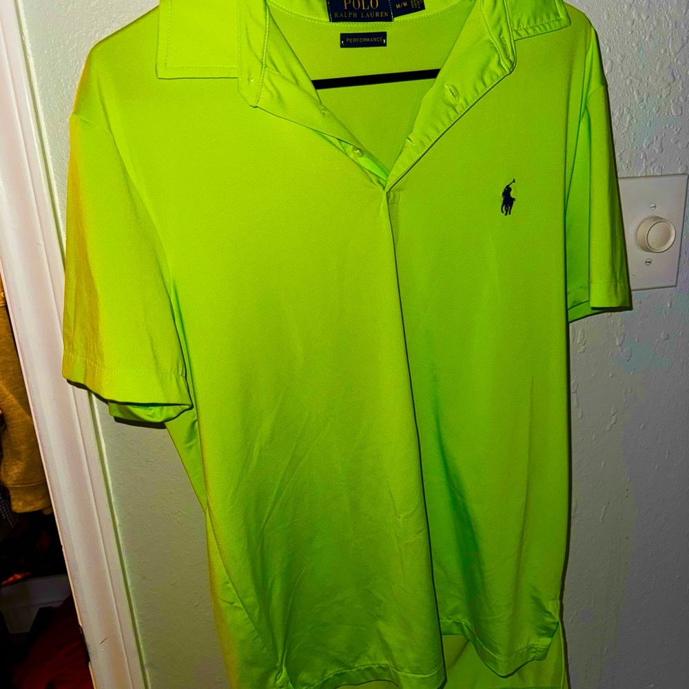 Ralph Lauren Men's Bright Green Polo Shirt